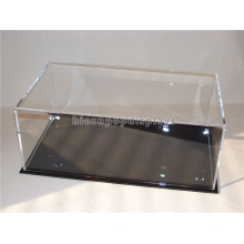 Loja de varejo com base de metal transparente de acrílico transparente para bancada e vitrine para chapéu de beisebol à prova d&#39;água